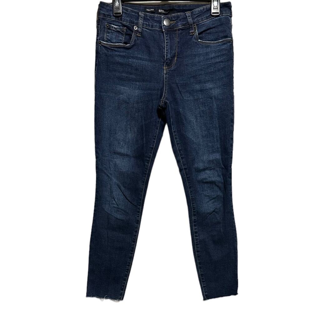 STS BLUE Jeans Womens Size 27 Blue Emma Crop Raw Hem